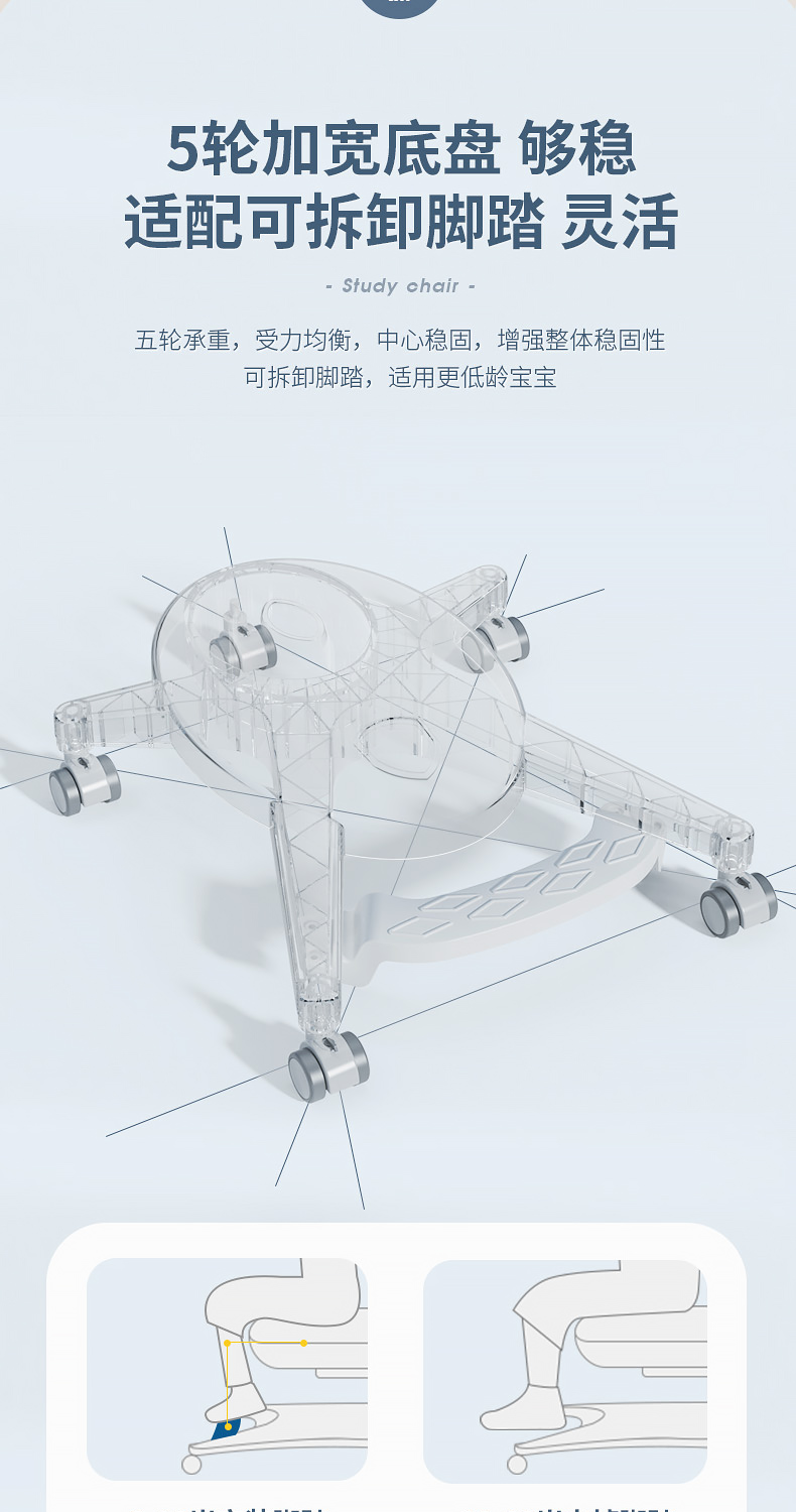 博士有成耶鲁12002学习桌，底盘更稳固